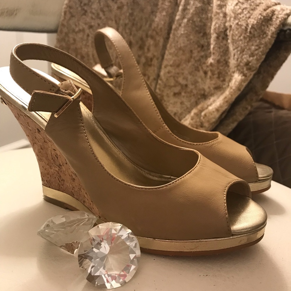 NWOT Leather Lilly Pulitzer Kristin Wedge 🌟